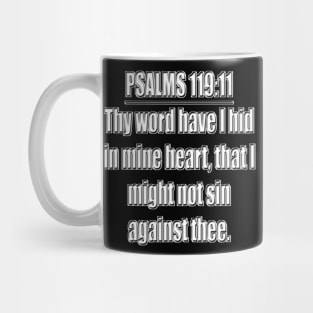 Bible Verse Psalms 119:11 Mug